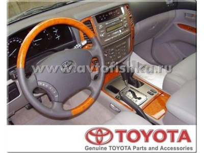Toyota Land Cruiser 100 (03-07) руль кожаный с деревом, оригинал.