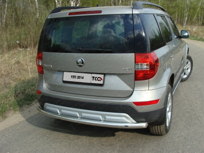 Skoda Yeti (14–) Защита задняя 60,3 мм